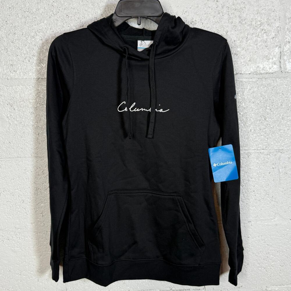Columbia Women's Trek Graphic Treatment Fleece Hoodie - Black, Silver XS